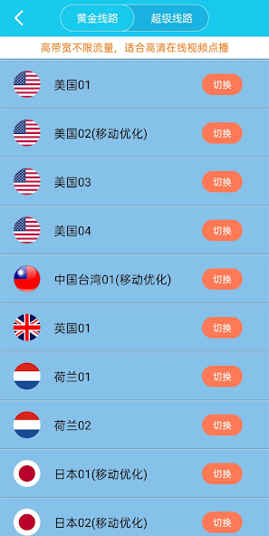 旋风加速器旧版免费android下载效果预览图